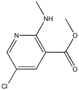 5-Chloro-2-methylamino-nicotinic acid methyl ester Struktur