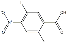 5-Iodo-2-methyl-4-nitro-benzoic acid Struktur