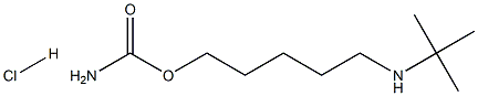 5-(TERT-BUTYLAMINO)PENTYL CARBAMATE HYDROCHLORIDE Struktur