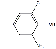 2-Amino-6-chloro-4-methyl-phenol Struktur