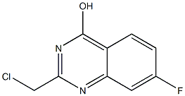 2-Chloromethyl-7-fluoro-quinazolin-4-ol Struktur