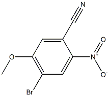 4-Bromo-5-methoxy-2-nitro-benzonitrile Struktur