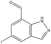 5-Iodo-1H-indazole-7-carbaldehyde Struktur