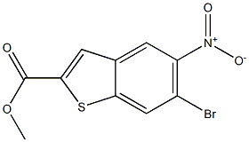 6-Bromo-5-nitro-benzo[b]thiophene-2-carboxylic acid methyl ester Struktur