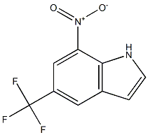 7-Nitro-5-trifluoromethyl-1H-indole Struktur