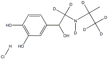 Isoproterenol-d7 Hydrochloride Struktur