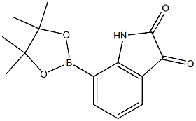 7-(4,4,5,5-Tetramethyl-[1,3,2]dioxaborolan-2-yl)-1H-indole-2,3-dione Struktur