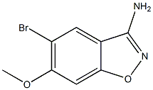 5-Bromo-6-methoxy-benzo[d]isoxazol-3-ylamine Struktur