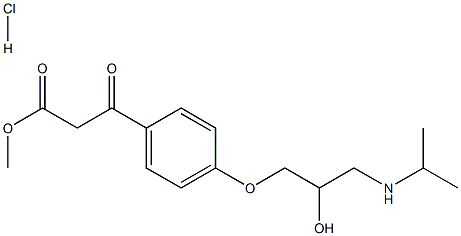 methyl 3-(4-(2-hydroxy-3-(isopropylamino)propoxy)phenyl)-3- oxopropanoate hydrochloride