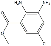 2,3-Diamino-5-chloro-benzoic acid methyl ester Struktur