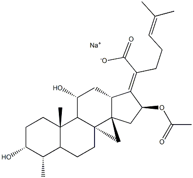 Sodium Fusidate EP Impurity E Struktur