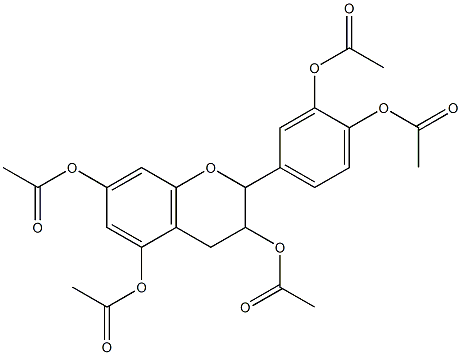 (-)- epicatechin pentaacetate Struktur