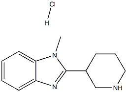 1-Methyl-2-(piperidin-3-yl)-1H-benzo[d]imidazole hydrochloride Struktur