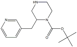 2-PYRIDIN-3-YLMETHYL-PIPERAZINE-1-CARBOXYLIC ACID TERT-BUTYL ESTER Struktur