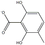 5-Methyl-6-hydroxy salicylate Struktur