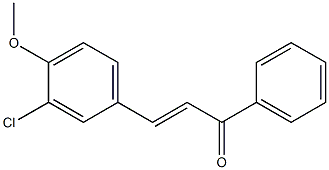 4Methoxy-3-ChloroChalcone Struktur