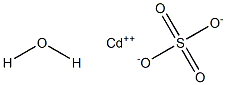 Cadmium sulfate monohydrate Struktur