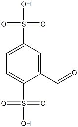 2-formyl-1,4-benzenedisulfonic acid Struktur