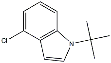 1-tert-butyl-4-chloroindole Struktur