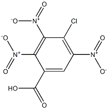 4-chloro-trinitrobenzoic acid Struktur