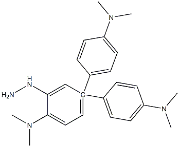 3,3-雙(4-二甲氨基苯基)-6-二甲氨基苯酞, , 結構式