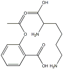 DL-lysine-aspirin Struktur