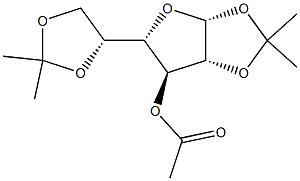 3-O-Acetyl-1,2:5,6-di-O-isopropylidene-a-D-galactofuranose Struktur