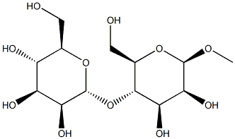 Methyl4-O-(a-D-mannopyranosyl)-b-D-mannopyranoside Struktur