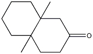 1H-Naphthalen-2-one, 3,4,5,6,7,8-hexahydro-4a,8a-dimethyl- Struktur