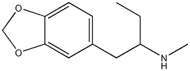 2-Methylamino-1-(3,4-methylenedioxyphenyl)butane Struktur