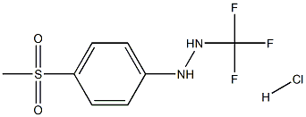 4-(Methylsulphonyl)-2-(trifluoromethyl)phenylhydrazine hydrochloride Struktur