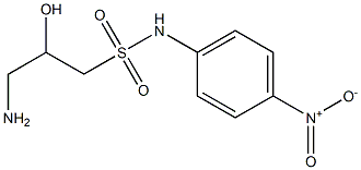 3-amino-2-hydroxy-N-(4-nitrophenyl)propanesulfonamide Struktur