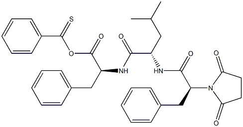 succinylphenylalanyl-leucyl-phenylalanine thiobenzylate Struktur