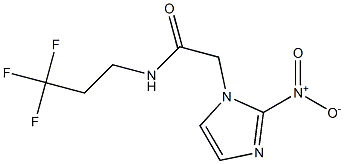 2-(2-nitroimidazol-1-yl)-N-(3,3,3-trifluoropropyl)-acetamide Struktur