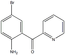 2-amino-5-bromophenyl-2-pyridylmethanone Struktur