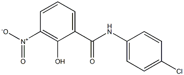 4'-CHLORO-3-NITROSALICYLANILIDE Struktur