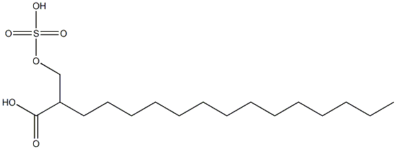 TETRADECYLSULPHOXYPROPIONICACID Struktur