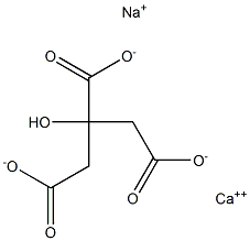 CALCIUMSODIUMCITRATE Struktur