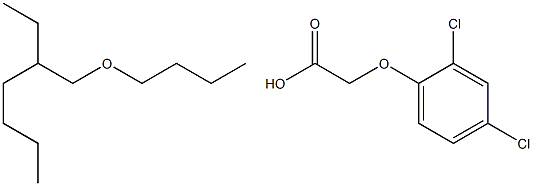 2,4-D2-ETHYLHEXYLBUTYLETHERESTER Struktur