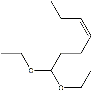 1,1-Diethoxyhept-cis-4-ene Struktur