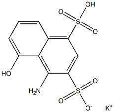 1-Amino-8-naphthol-2,4-disulfonic acid monopotassium salt Struktur