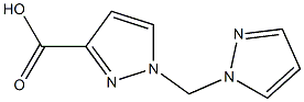 1-Pyrazol-1-ylmethyl-1H-pyrazole-3-carboxylic acid Struktur