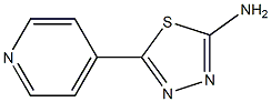 5-(4-Pyridyl)-1,3,4-thiadiazole-2-yl-amine Struktur