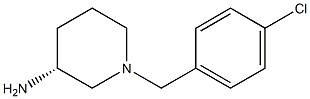 (3R)-1-(4-chlorobenzyl)piperidin-3-amine Struktur