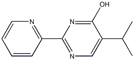 5-(1-methylethyl)-2-pyridin-2-ylpyrimidin-4-ol Struktur