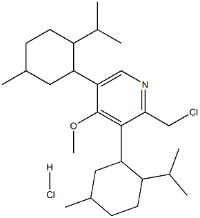 2-Chloromethyl-3,5-dimenthyl-4-methoxy
pyridine hydrochloride Struktur