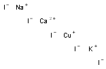 Cuprous/Calcium/Potassium/Sodium
Iodide Struktur