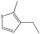 2-methyl-3-ethylthiophene Struktur