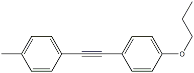 1-PROPYLOXY-4-[(4-METHYLPHENYL)ETHYNYL]BENZENE Struktur