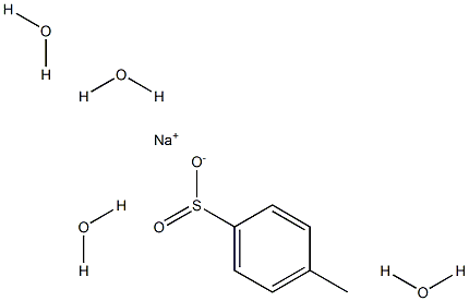 P-TOLUENE SULPHINIC ACID SODIUM SALT TETRAHYDRATE Struktur